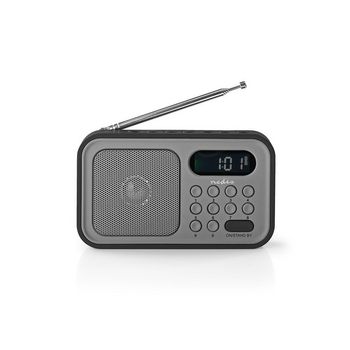 RDFM2200BK Fm-radio | 2,1 w | klok & alarm | grijs / zwart