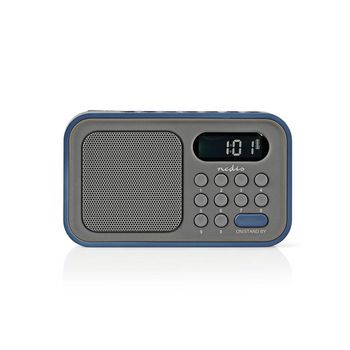 RDFM2200BU Fm-radio | 2,1 w | klok & alarm | grijs / blauw
