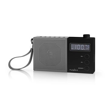 RDFM2210BK Fm-radio | 2,1 w | klok & alarm | multifunctionele draaiknop | grijs / zwart Product foto