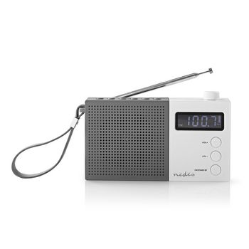RDFM2210WT Fm-radio | 2,1 w | klok & alarm | multifunctionele draaiknop | grijs / wit Product foto