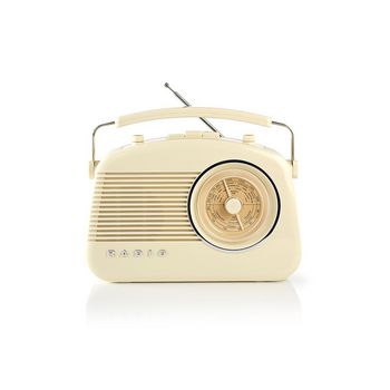 RDFM5010BG Fm-radio | 5,4 w | bluetooth® | draaggreep | beige