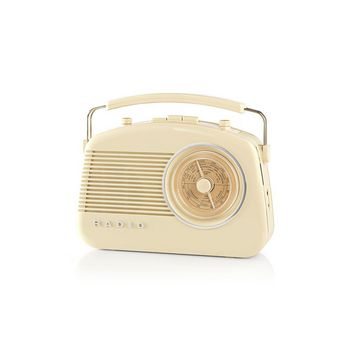 RDFM5010BG Fm-radio | 5,4 w | bluetooth® | draaggreep | beige Product foto