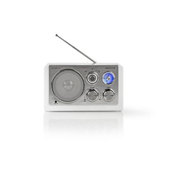 RDFM5100WT Fm-radio | tafelmodel | am / fm | batterij gevoed / netvoeding | analoog | 9 w | wit Product foto