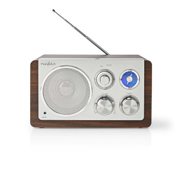 RDFM5110BN Fm-radio | tafelmodel | fm | netvoeding | analoog | 15 w | bruin