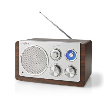 RDFM5110BN Fm-radio | tafelmodel | fm | netvoeding | analoog | 15 w | bruin Product foto