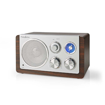 RDFM5110BN Fm-radio | tafelmodel | fm | netvoeding | analoog | 15 w | bruin Product foto