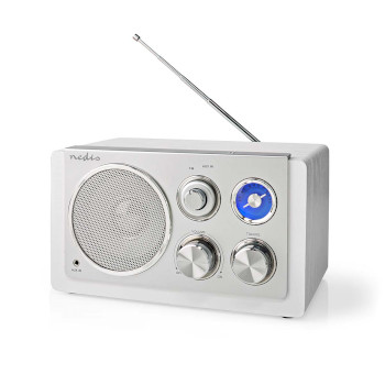 RDFM5110WT Fm-radio | tafelmodel | fm | netvoeding | analoog | 15 w | ip20 | wit Product foto