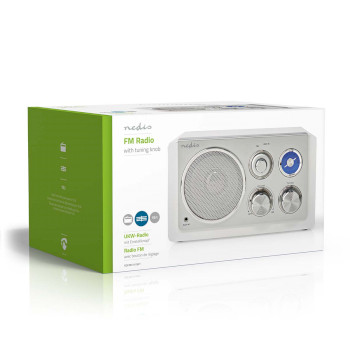 RDFM5110WT Fm-radio | tafelmodel | fm | netvoeding | analoog | 15 w | ip20 | wit Verpakking foto