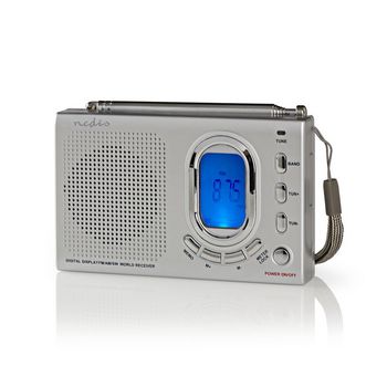 RDWR1000GY Wereldradio | draagbaar model | am / fm / sw | batterij gevoed / netvoeding | digitaal | 1.5 w | kop Product foto