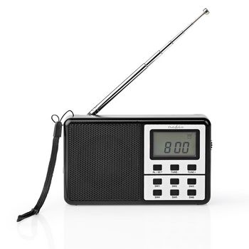 RDWR1100BK Wereldradio | draagbaar model | am / fm / sw | batterij gevoed | digitaal | 1.5 w | koptelefoonoutpu