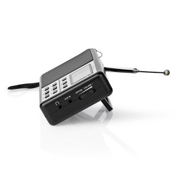 RDWR1100BK Wereldradio | draagbaar model | am / fm / sw | batterij gevoed | digitaal | 1.5 w | koptelefoonoutpu Product foto