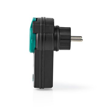 RFPOD120FWT Rf-stekker | 433 mhz | ip44 | 300 w | randaarde stekker / type f (cee 7/7) | zwart Product foto