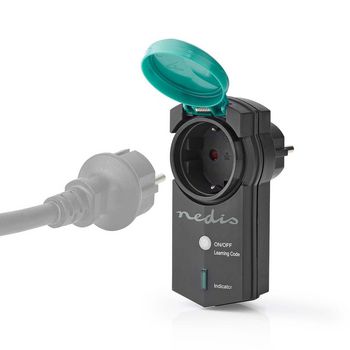 RFPOM120FBK Rf-stekker | mesh / 433 mhz | ip44 | 3680 w | randaarde stekker / type f (cee 7/7) | -20 - 50 ° Product foto