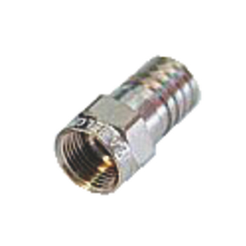 RH-F56ALM F-connector 7.0 mm male zilver