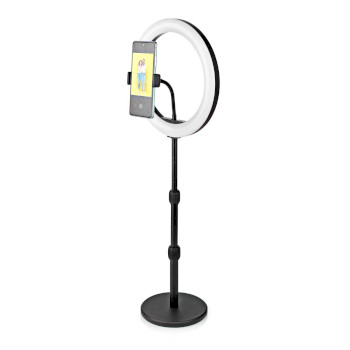 RLSTND200BK Ringlicht | 10 inch | 120 led\'s | 2700 - 6700 k | bureau | zwart Product foto