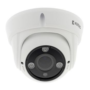 SAS-AHDCAM02Z Full hd dome beveiligingscamera met zoom ip66 wit Product foto