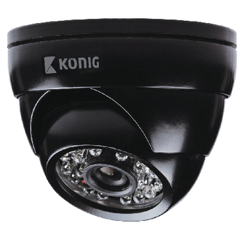 SAS-CAM1200 Dome beveiligingscamera 700 tvl ip66 zwart Product foto