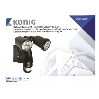 SAS-DVRLMP10 Lamp met geïntegreerde camera Verpakking foto