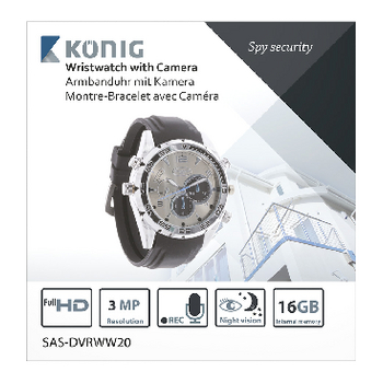 SAS-DVRWW20 Horloge met geïntegreerde camera Verpakking foto