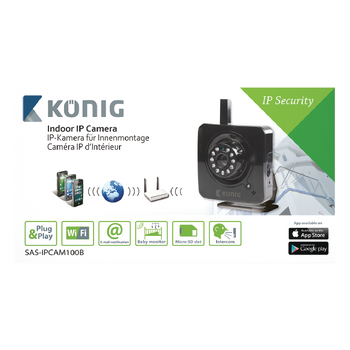 SAS-IPCAM100B Ip-camera binnen vga zwart Verpakking foto
