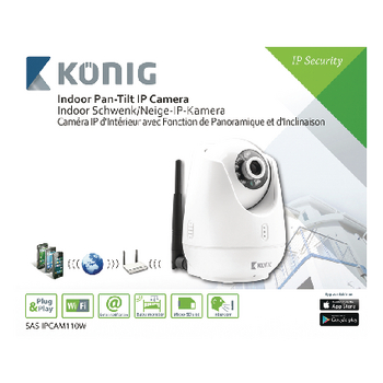 SAS-IPCAM110W Pan-tilt ip-camera binnen vga wit Verpakking foto