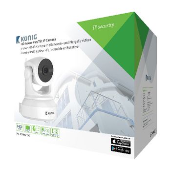 SAS-IPCAM210W Hd pan-tilt ip-camera binnen 1280x720 wit Verpakking foto