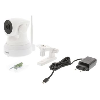 SAS-IPCAM210W Hd pan-tilt ip-camera binnen 1280x720 wit Inhoud verpakking foto