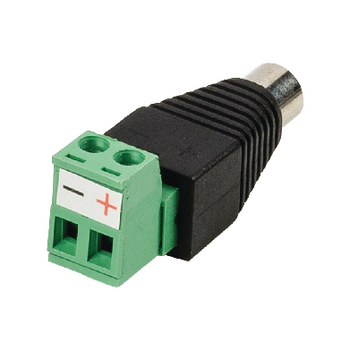 SAS-PCF10 Cctv-connector dc cable female In gebruik foto