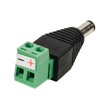 SAS-PCM10 Cctv-connector dc cable male In gebruik foto