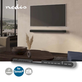 SBMT56BK Soundbar beugel | geschikt voor: sonos® arc™ | wand | 10 kg | vast | abs / staal | zwart Product foto