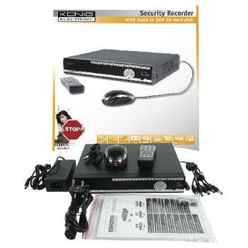 SEC-DVR504 Beveiligings dvr met 500gb harde schijf In gebruik foto