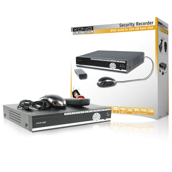 SEC-DVR504 Beveiligings dvr met 500gb harde schijf Verpakking foto