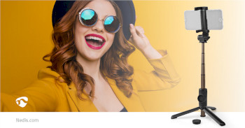 SEST250BK Bluetooth® selfie stick | bluetooth® versie: 4.2 | maximale schermgrootte: 3.54 \