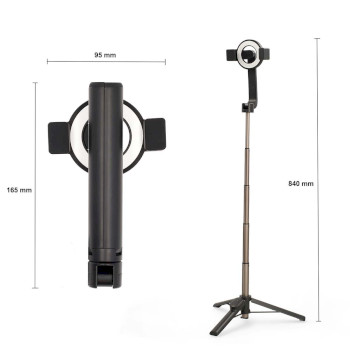 SEST300BK Bluetooth® selfie stick | bluetooth® versie: 5.0 | maximale schermgrootte: 7 \