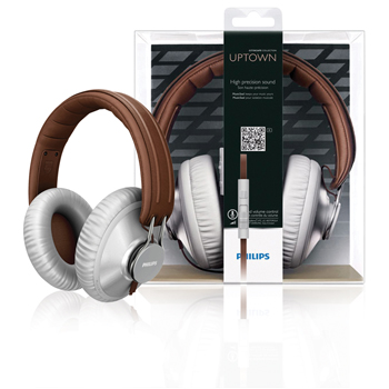 SHL5905GY Citiscape-hoofdtelefoon met hoofdband grijs / bruin