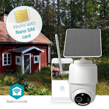 SIMCBO50WT Smartlife camera voor buiten | 4g | full hd 1080p | pan tilt | ip65 | cloud opslag (optioneel) / mic Product foto