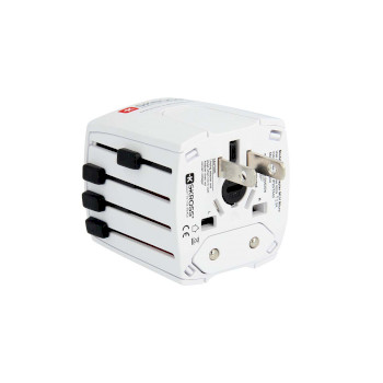 SKR1302960 Muv usb (2xa) compacte 2-polige wereldreisadapter met 2 geïntegreerde usb-poorten Product foto