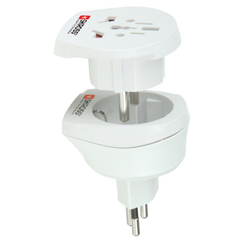 SKR1500206 Reisadapter combo - wereld-naar-zwitserland geaard Product foto