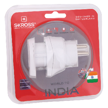 SKR1500215 Reisadapter combo - wereld-naar-india geaard Verpakking foto
