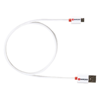 SKR2700202 Usb 2.0 kabel usb a male - usb-micro-b 1.00 m wit Product foto