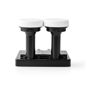 SLNBQDM43BK Lnb | quad monoblock 4,3° | outputs: 4x f-connector | ruisbereik: 0.85 db | conversiewinst: 52  Product foto