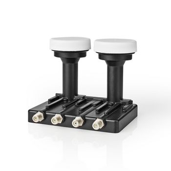 SLNBQDM60BK Lnb | quad monoblock 6° | outputs: 4x f-connector | ruisbereik: 0.85 db | conversiewinst: 52 -  Product foto