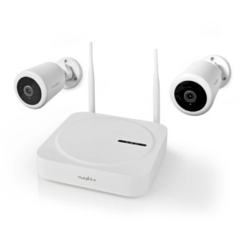 SLNVR201CWT Smartlife draadloos camerasysteem | 2x camera | full hd 1080p | ip65 | nachtzicht | wit Product foto