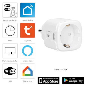 SMART-PLUG10 Smart-plug10 slimme wi-fi-stekker 16a 3680w