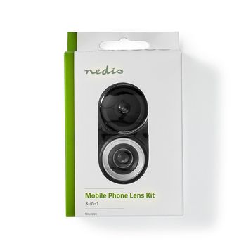 SMLK200 Set cameralenzen | gebruikt voor: smartphone / tablet | 3-in-1 | type lens: brede hoek / macro / vis  foto