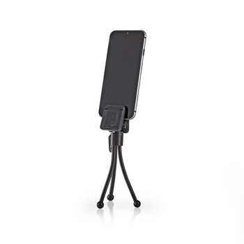 SMTD100BK Smartphone ministatief | maximale hoogte: 15.8 cm | opvouwbaar | schroefdraad maat: 1/4 \
