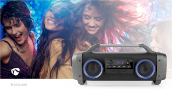 SPBB300BK Bluetooth® party boombox | 12 hrs | 2.2 | 60 w | media afspeelmogelijkheden: aux / micro-sd / r Product foto