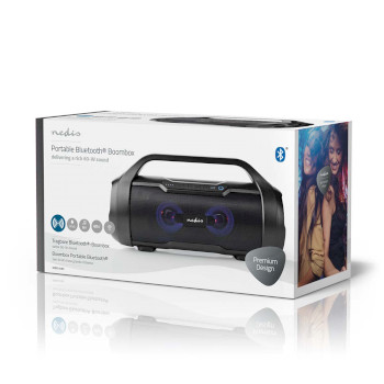 SPBB310BK Bluetooth® party boombox | 6 uur | 2.0 | 120 w | media afspeelmogelijkheden: aux / micro-sd / u Verpakking foto