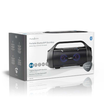 SPBB310BK Bluetooth® party boombox | 6 uur | 2.0 | 120 w | media afspeelmogelijkheden: aux / micro-sd / u Verpakking foto