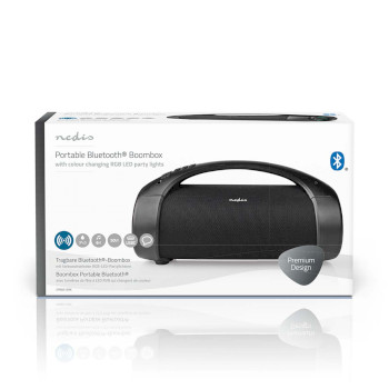 SPBB315BK Bluetooth® party boombox | 6 uur | 2.0 | 50 w | media afspeelmogelijkheden: aux / usb | ipx5 |   foto